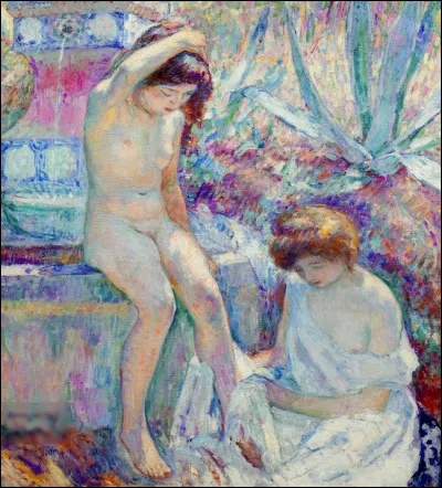 "Fille nue se faisant essuyer les pieds" est un tableau de quel peintre ?