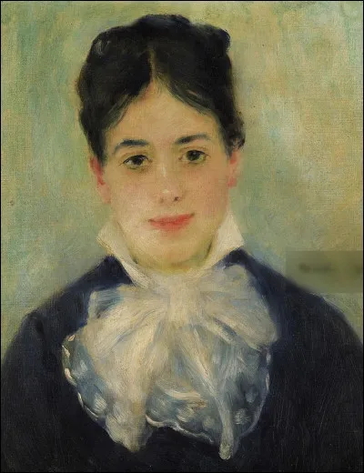 Qui a peint "Femme souriant (Portrait d'Alphonsine de Fournaise)" ?