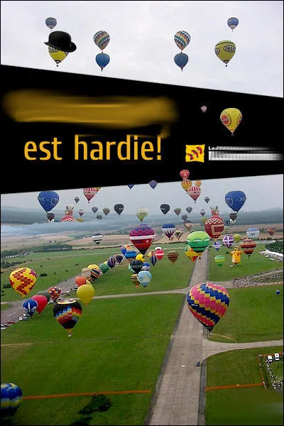 Là, on y va hardi-petit, droit dans le burlesque avec de très gros sabots ...