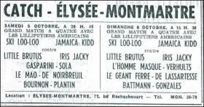 À 17 ans, il entre à l'école de catch de la rue des Martyrs, où monsieur Jacky le prend en charge et lui apprend les rudiments de la lutte. 

Il rencontre le manager et catcheur canadien Frank Valois, qui devient son conseiller et entraîneur. Rapidement, André est surnommé le "Géant Ferré", en référence au Grand Ferré, héros picard de la guerre de Cent Ans.

Comment dit-on lutte en anglais ?