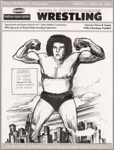 "André the Giant" participe à des compétitions à travers le monde. Il débute au Madison Square Garden en mars 1973.

Où se trouve cette salle omnisports ?