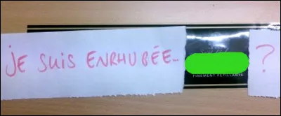 Je bous barle du dez !