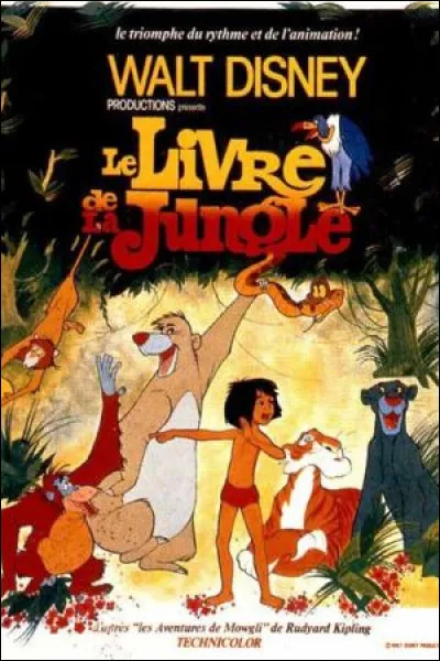 Dans le film d'animation "Le Livre de la jungle", quel personnage explique sa vision de la vie à Mowgli dans la chanson "Il en faut peu pour être heureux" ?