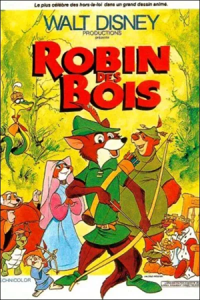 Dans le film d'animation "Robin des Bois", que glisse Robin au doigt de Marianne pendant la chanson "Hier, deux enfants" ?