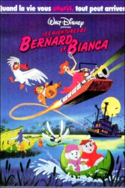 Dans le film d'animation "Les Aventures de Bernard et Bianca", quel animal véhicule Bernard et Bianca pendant la chanson "Quelqu'un viendra" ?
