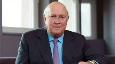 De quel pays Frederik de Klerk a-t-il été président de la République en 1989 ?
