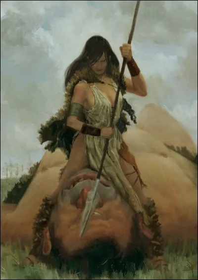 Guerrière tuant un :