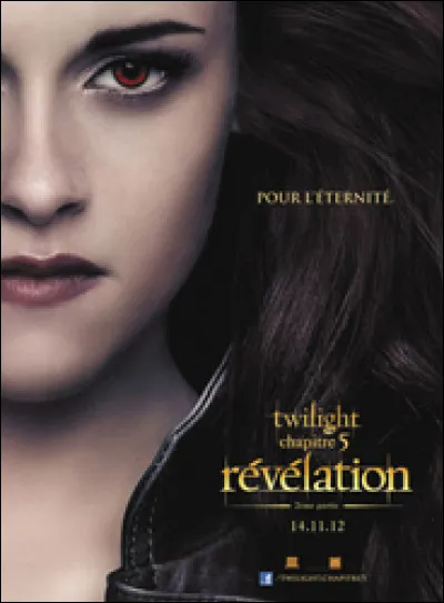 En quelle année est sorti le dernier volume de Twilight (Révélation parte 2) ?