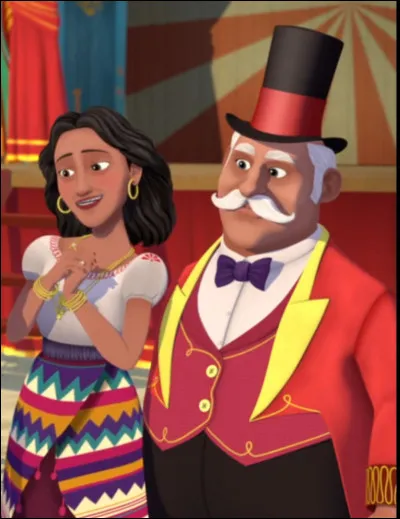 Comment se nomment le monsieur loyal et sa femme, qui sont presque les grands-parents de Lucky ?