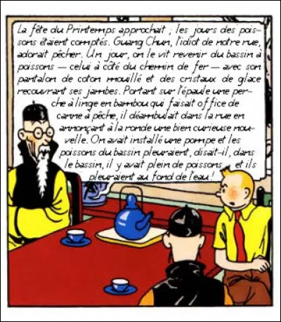 Et lors de son voyage en Chine, notre héros semble quelque peu dérouté par les tournures d'expressions de Monsieur Wang ! De quoi s'agit-il ?