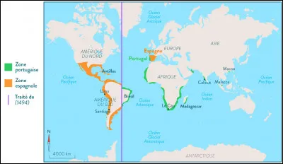 François Ier réfutant le traité de [...] qui donnait le Brésil au Portugal, il envoya la première expédition officielle : le navigateur Verrazano y mena plusieurs expéditions à partir de 1523.