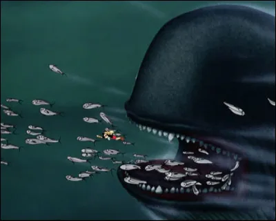Dans Pinocchio, avec qui Geppetto est-il avalé par Monstro, la baleine ?