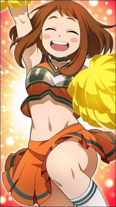 Qui a été la première personne avec qui Uraraka a parlé quand elle est arrivée à Yuei ?