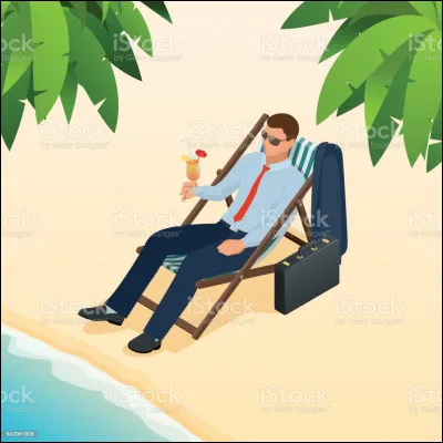 Sacré flic ! Depuis sa chaise longue, sous le soleil de plomb, il surveille un autre flic ! Qui est-il ?