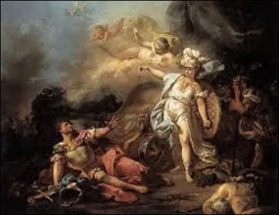 Évoquant sur leur dispute sur le sort de Troie, ''Combat de Mars contre Minerve'', est un tableau peint par un néo-classique. Qui en est l'auteur ?