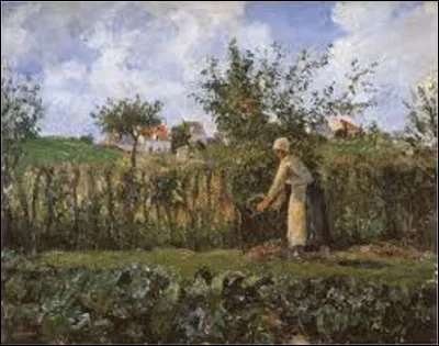 ''Dans le jardin potager'' est une toile d'un impressionniste, réalisée en 1878. Qui en est l'auteur ?