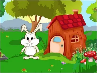 D'après la comptine, dans sa maison qui regardait par la fenêtre un lapin venir à lui ?
