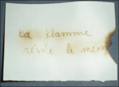 Quel est le nom de l'encre invisible ?