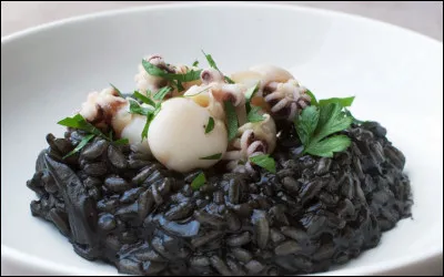 De quel pays le risotto à l'encre de seiche est-il une spécialité ?