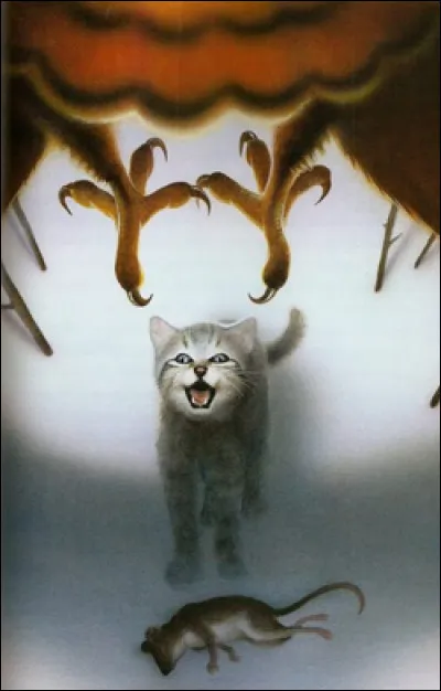 Patte de Givre a été enlevé par un vautour.