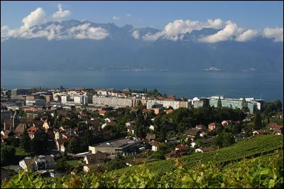 Ville suisse de 20 000 habitants, située sur les rives du Léman, en bordure des préalpes :