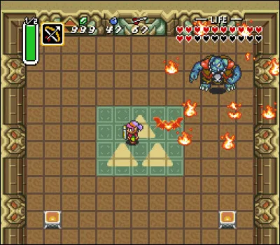 De quelle couleur Ganon se trouve-t-il recouvert durant le laps de temps où il est vulnérable aux flèches d'argent ?