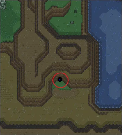 Que peux-tu obtenir en parlant au personnage se terrant dans cette caverne ?