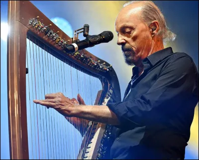 Quel est le nom de ce joueur de harpe celtique ?