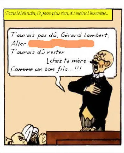 ...et l'on finit par où tout a commencé !