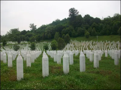 Du 11 au 16 juillet 1995, une vaste opération de nettoyage ethnique contre les musulmans bosniaques aboutit au massacre systématique d'environ 8 000 personnes. Dans quelle petite ville de l'actuelle République serbe de Bosnie ce génocide a-t-il été perpétré ?