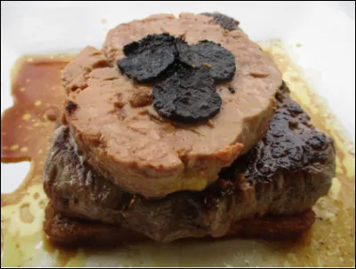 Quelle est cette recette à base de tournedos de boeuf, de foie gras poêlé, de truffe et de sauce madère ?