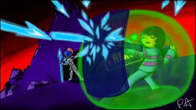 Comment s'appelle l'âme où Frisk se protège contre Undyne ?
