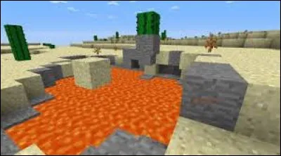 Quand les objets tombent dans la lave ils :