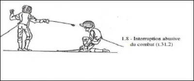 Quelle sanction prend l'arbitre pour cette faute ? Le carton...