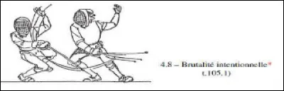 Quelle sanction prend l'arbitre pour cette faute ? Le carton...