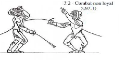 Quelle sanction prend l'arbitre pour cette faute ? Le carton...