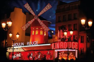 Où est situé le cabaret parisien ''Le Moulin-Rouge'' ?