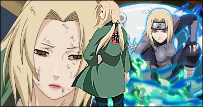Qu'est-il inscrit sur la cape de Tsunade ?