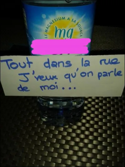 Dans l'eau de là...
