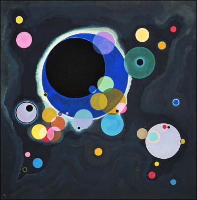À quel mouvement appartient ce tableau de Wassily Kandinsky intitulé "Plusieurs Cercles" ?