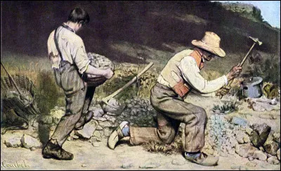 À quel mouvement appartient ce tableau intitulé "Les Casseurs de pierres" de Gustave Courbet ?