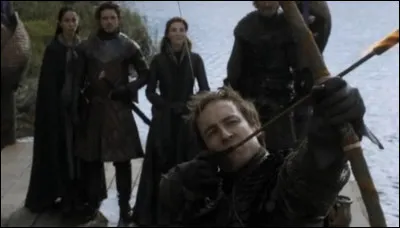 Qui a finalement tiré une flèche sur le bateau de Hoster Tully ?