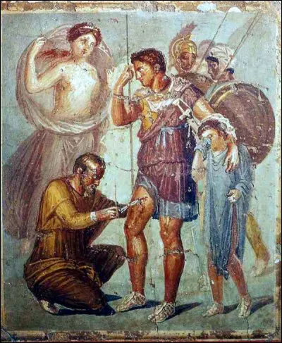 Ce médecin grec de Caryste (île d'Eubée) très célèbre, créa un instrument chirurgical pouvant être utilisé pour extraire des flèches. Qui est-il ?