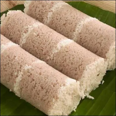 Au Sri Lanka, quel est le nom de ces cylindres form&eacute;s de couches de farine de riz et de noix de coco rap&eacute;e, cuits &agrave; la vapeur ?