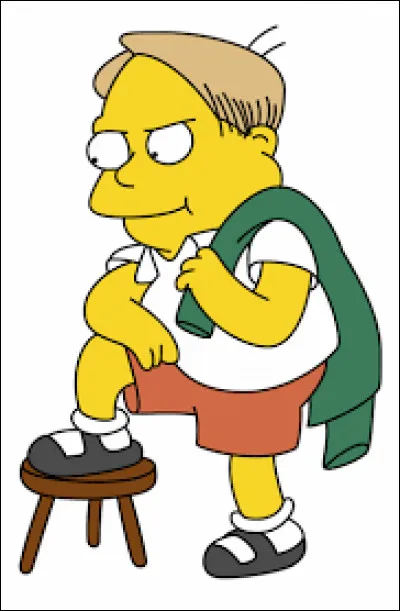 C'est le chouchou des profs dans "Les Simpson". Qui est-ce ?