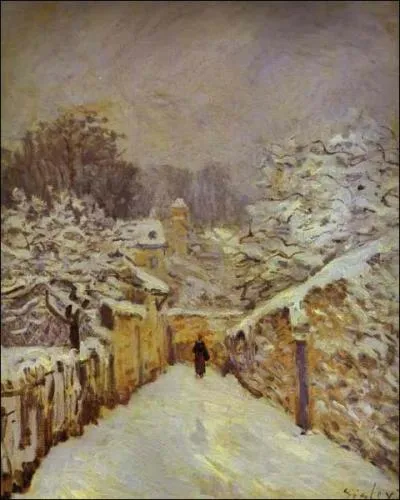 Quel peintre impressionniste a ralis 'Neige  Louveciennes' ?
