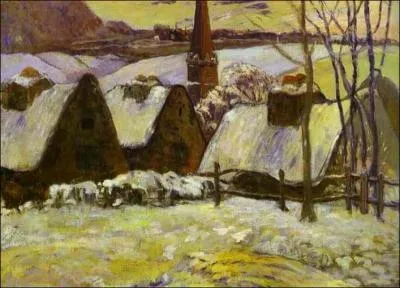 Quel peintre post impressionniste a ralis 'Village breton sous la neige' ?