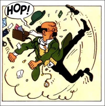 Sans le savoir, Tournesol emploie une interjection qui sera reprise par le personnage central d'un autre auteur belge (naturalisé français) : lequel ?