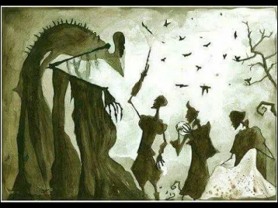 Dans "Le Conte des trois frères", comment meurt le premier frère après avoir obtenu la Baguette de Sureau ?