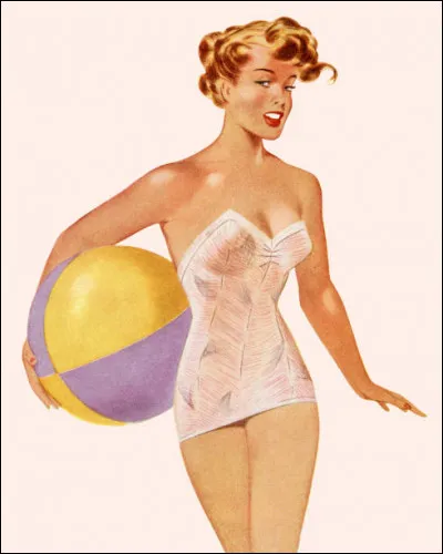 Beaucoup d'avions étaient décorés avec des pin-up. Parmi les deux images, sur laquelle est la pin-up ?